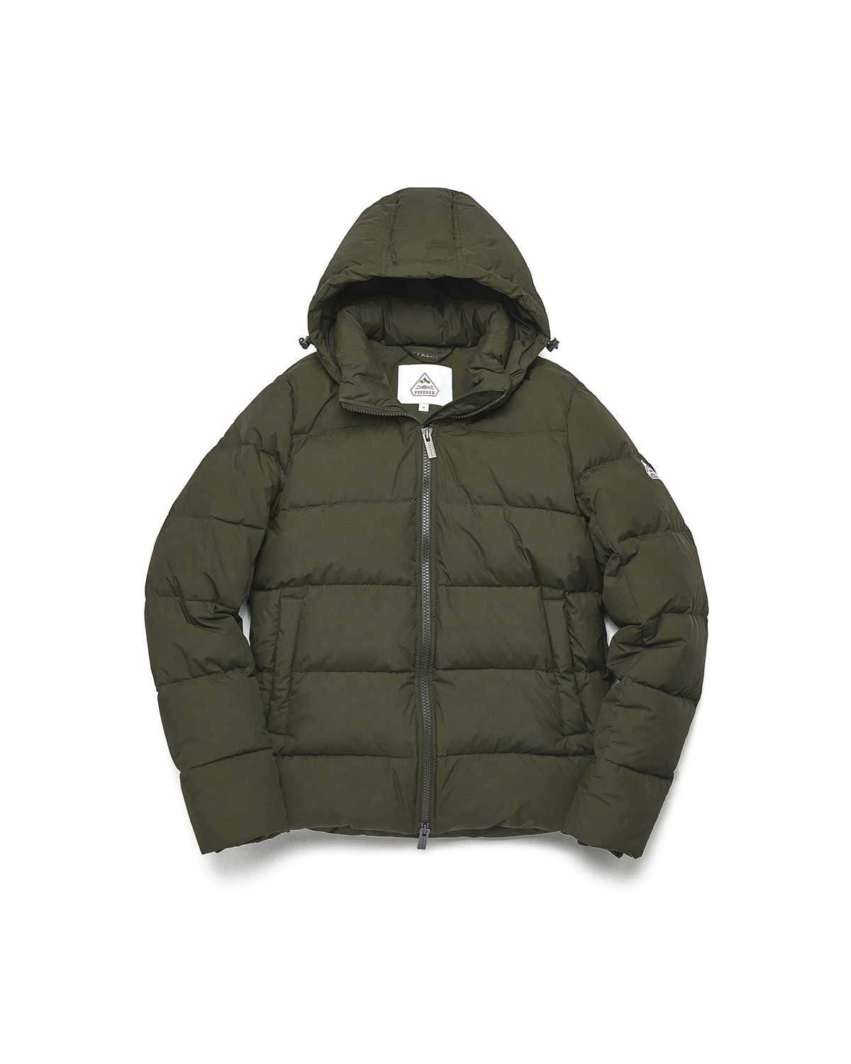 Doudoune à capuche amovible Pyrenex Spoutnic Deep khaki-11