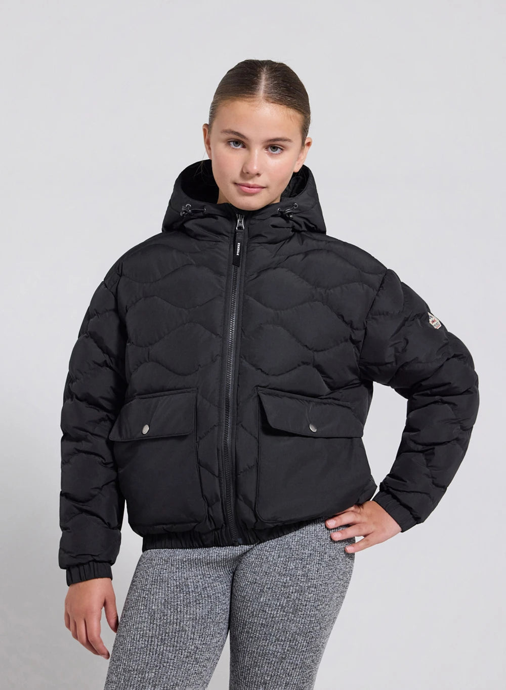 Black Beet Children's Hooded Bomber Jacket-1