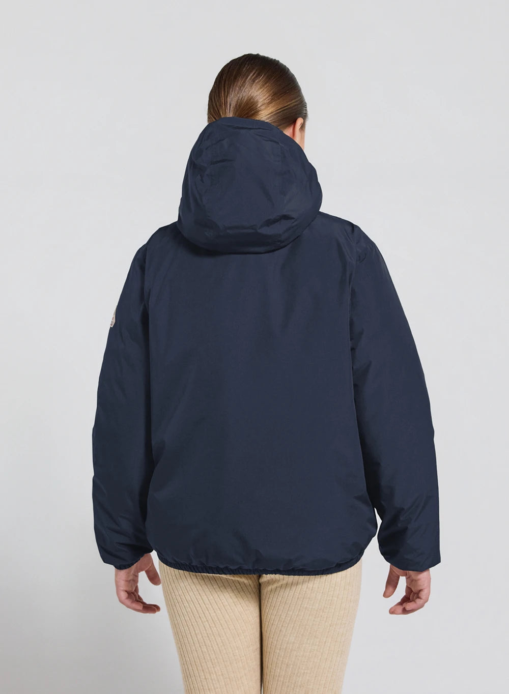 Blouson imperméable en duvet à capuche enfant Density bleu foncé