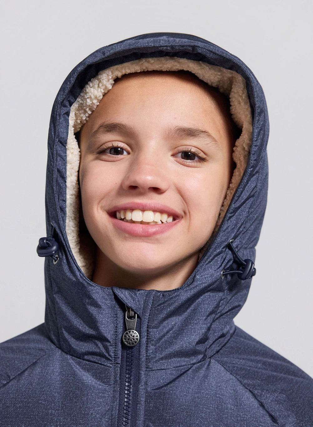 Doudoune à capuche Tartine & Chocolat x Pyrenex enfant Elie bleu denim-14