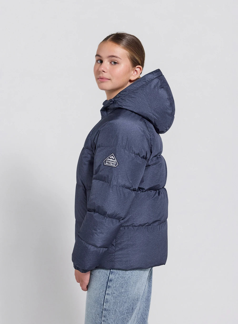 Doudoune à capuche Tartine & Chocolat x Pyrenex enfant Elie bleu denim
