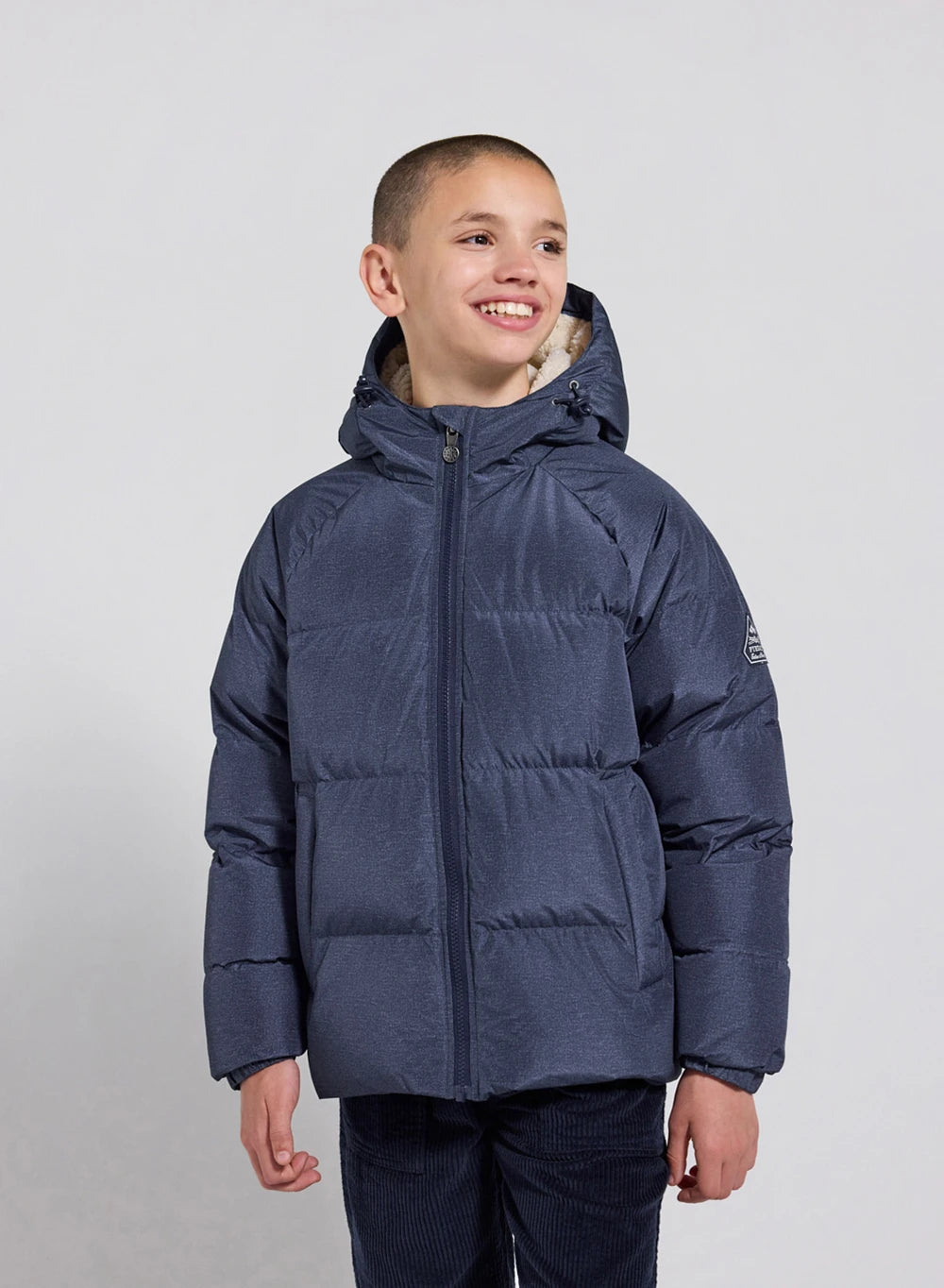 Doudoune à capuche Tartine & Chocolat x Pyrenex enfant Elie bleu denim