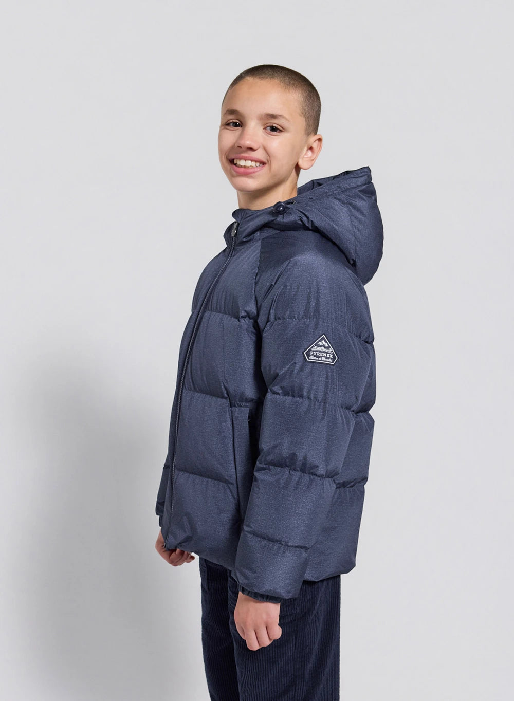 Doudoune à capuche Tartine & Chocolat x Pyrenex enfant Elie bleu denim
