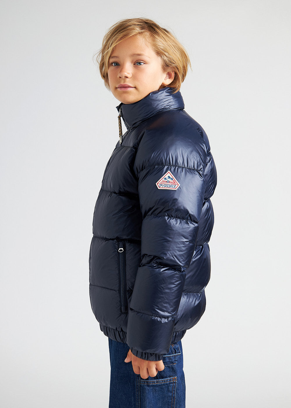 doudoune vintage mythic enfant bleu marine 3