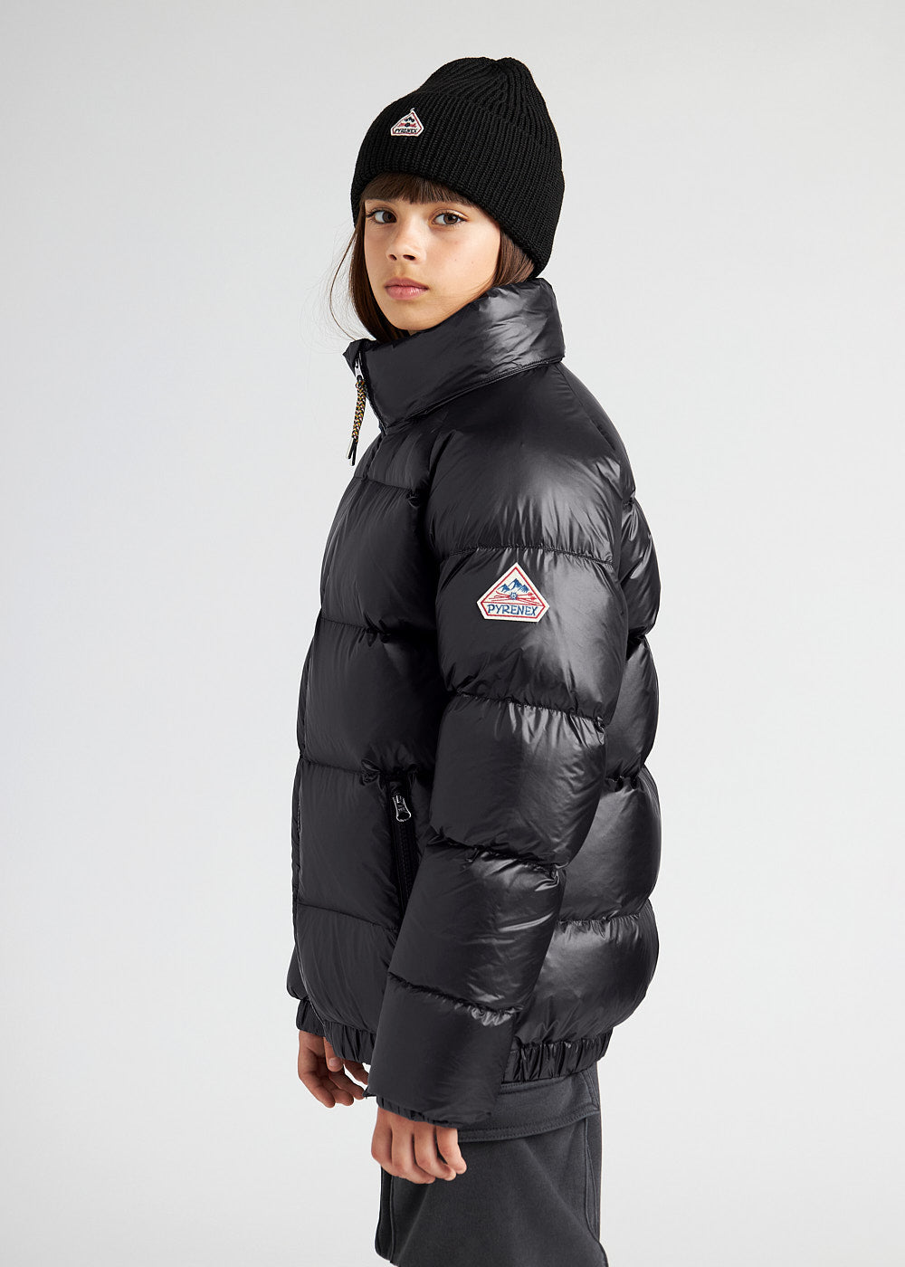 Kinder-Daunenjacke Pyrenex Vintage Mythic Black-8