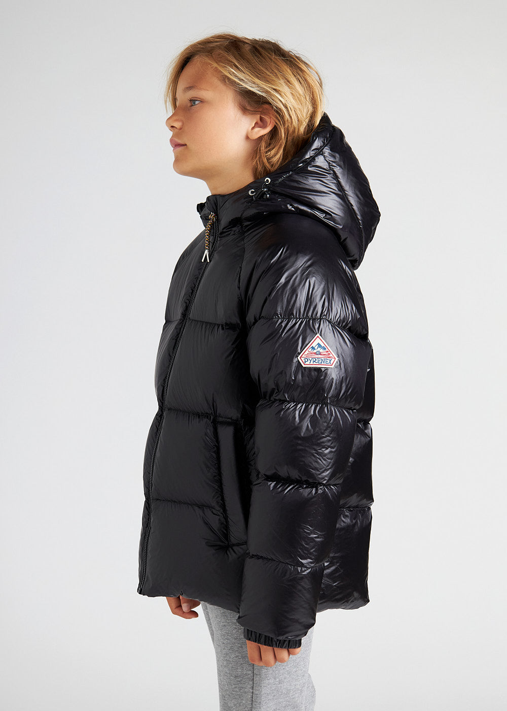 Kinder-Daunenjacke mit Kapuze Pyrenex Sten Black-6