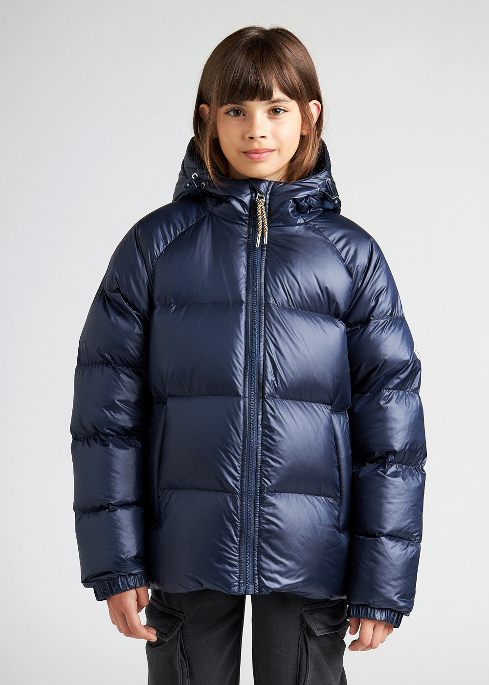 Kids' Pyrenex Sten hooded down jacket amiral-1