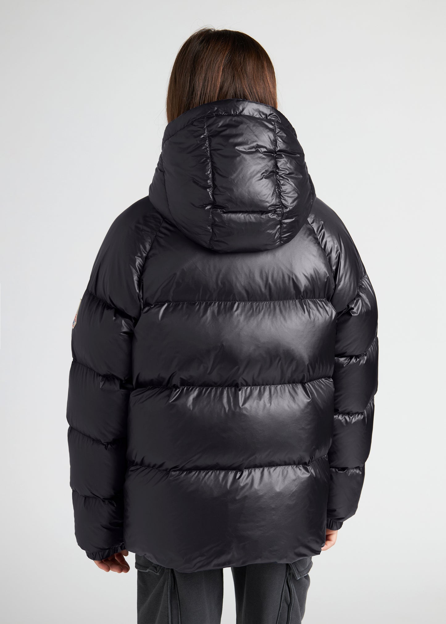 Kinder-Daunenjacke mit Kapuze Pyrenex Sten Black