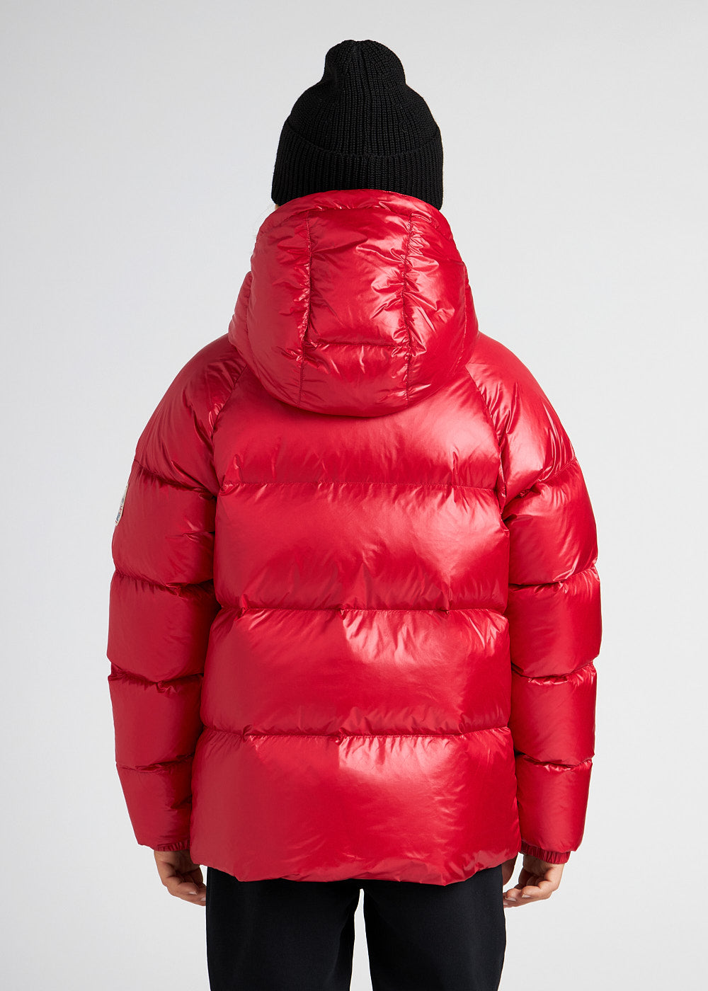 Pyrenex Sten red children s hooded down jacket