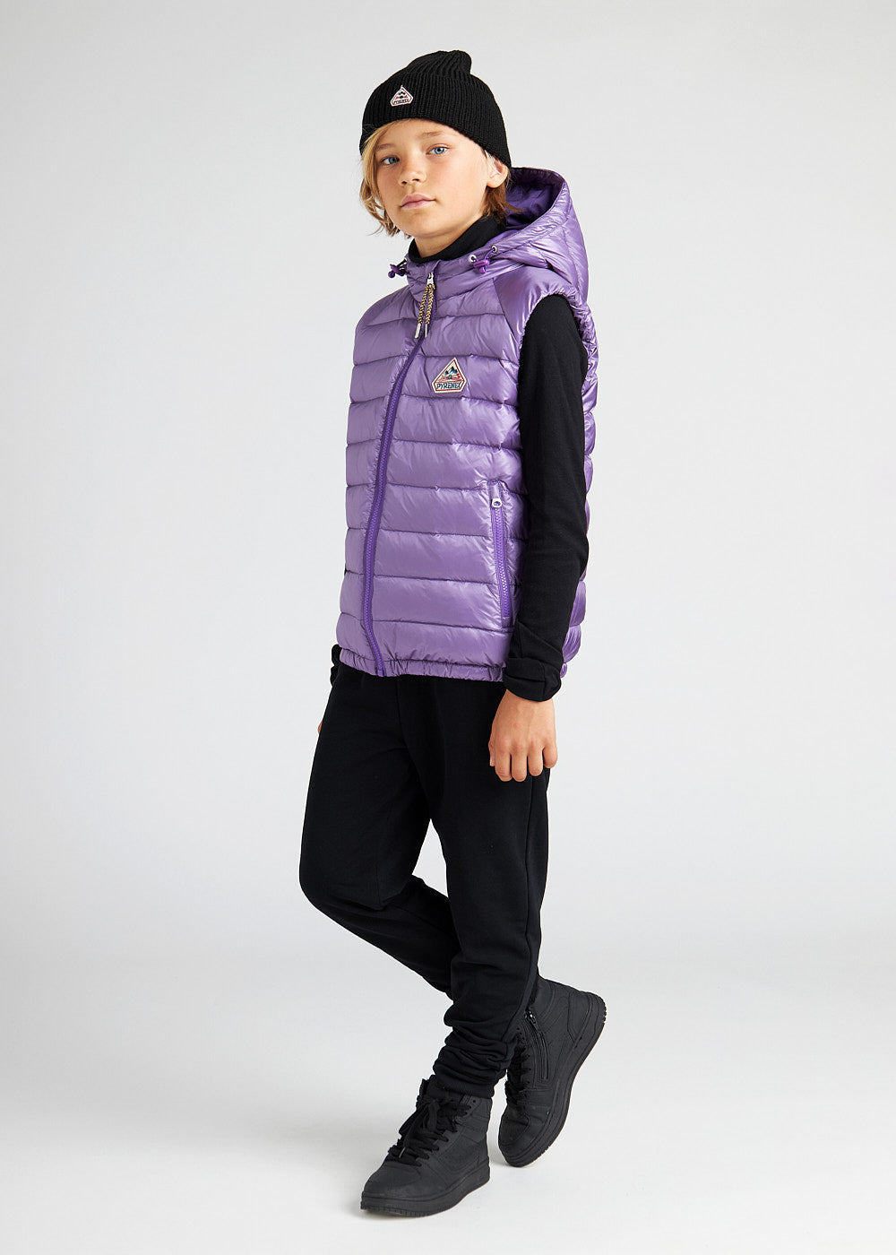 Ärmellose Daunenjacke für Kinder Pyrenex Cheslin Purple Heart-5