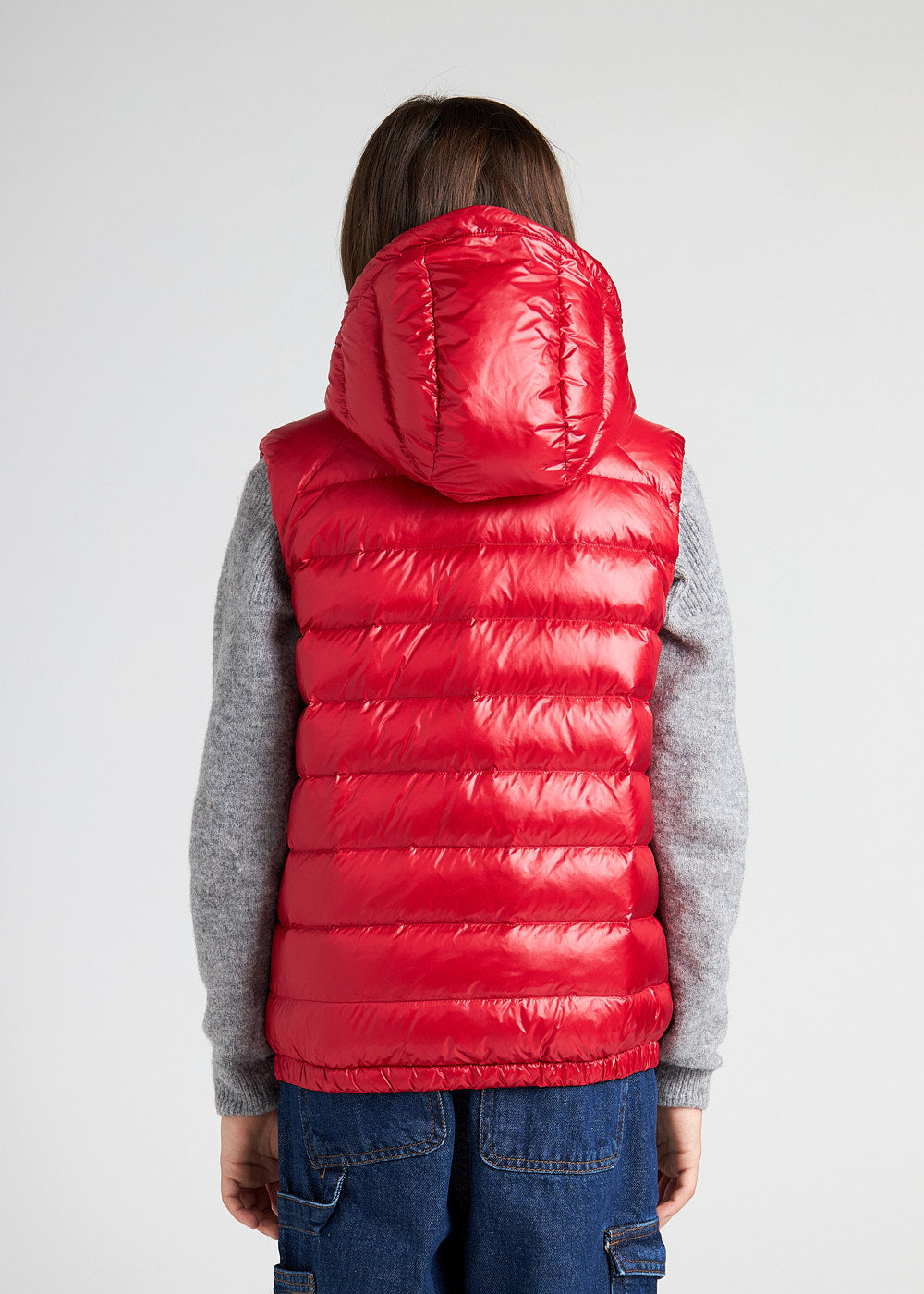 Pyrenex Cheslin red children's sleeveless down jacket-6