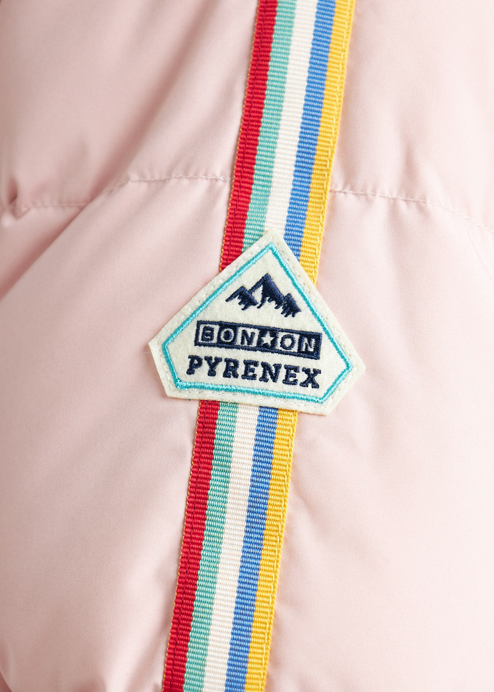 Deer Pyrenex x Bonton Peach Whip Steh-Daunenjacke aus Kunstfell für Kinder-6