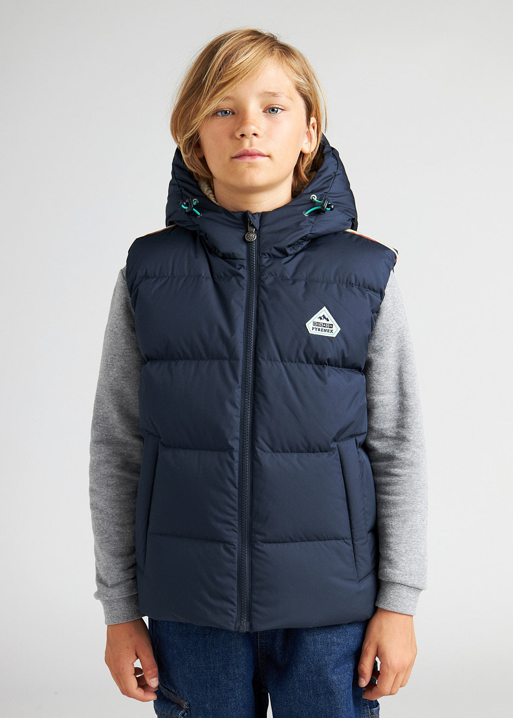 Wolf Pyrenex x Bonton Amiral ärmellose Daunenjacke für Kinder-1