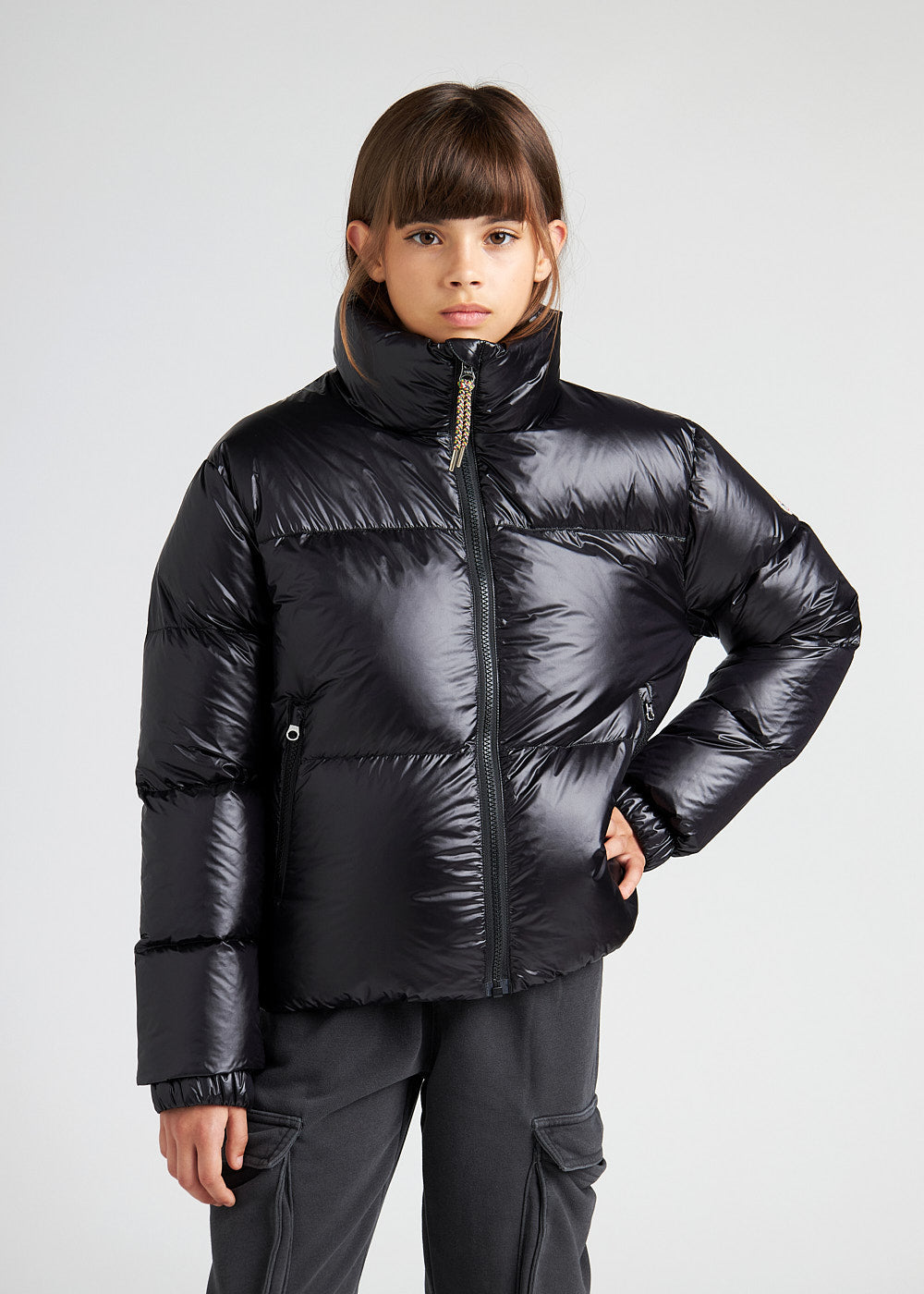 Goldin girl down jacket black-1