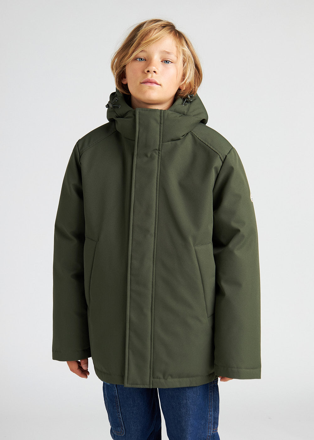 Parka pour enfants Pyrenex Mika deep khaki-7