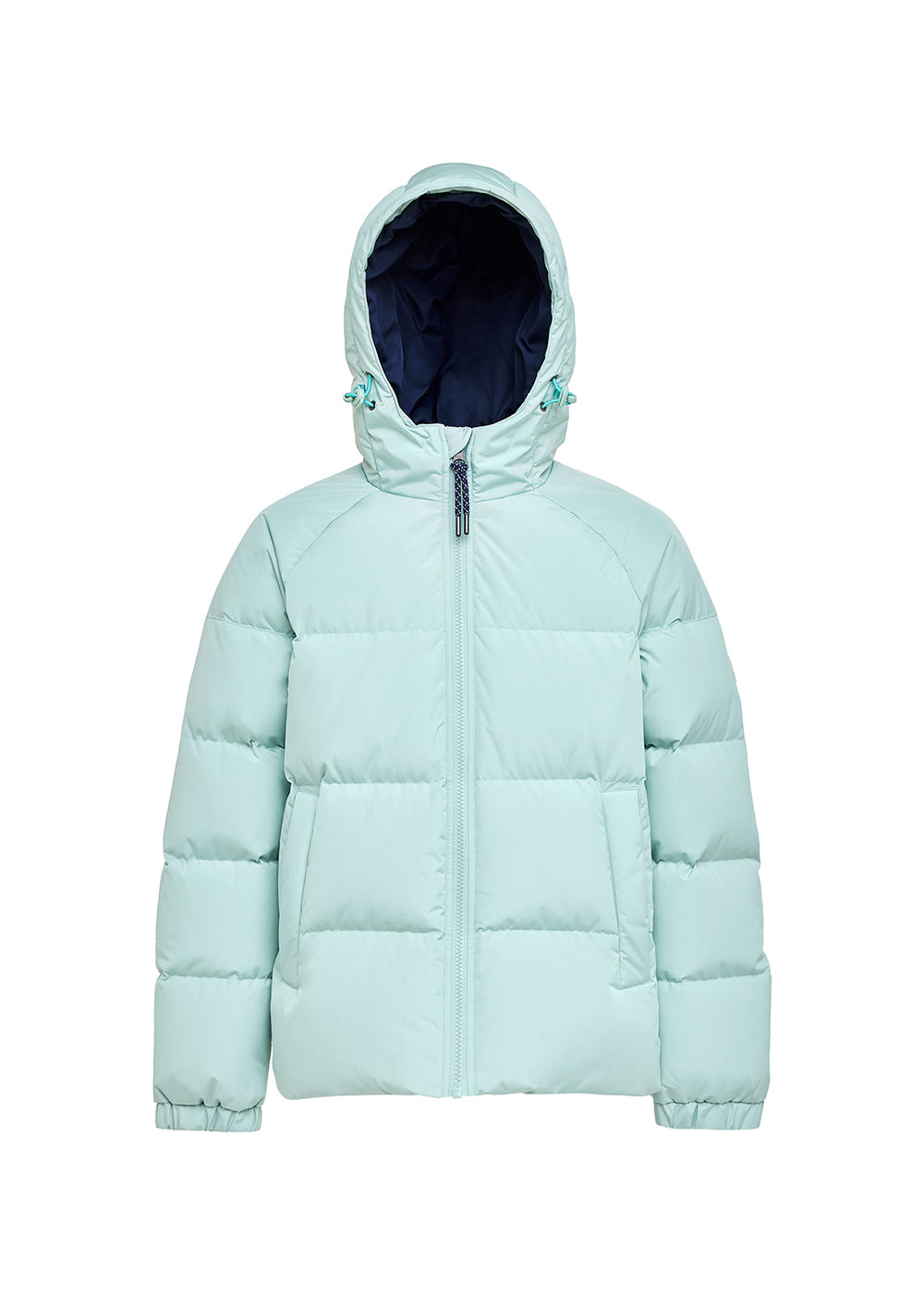 Pyrenex Sten Smooth unisex hooded kids down jacket pale aqua-10