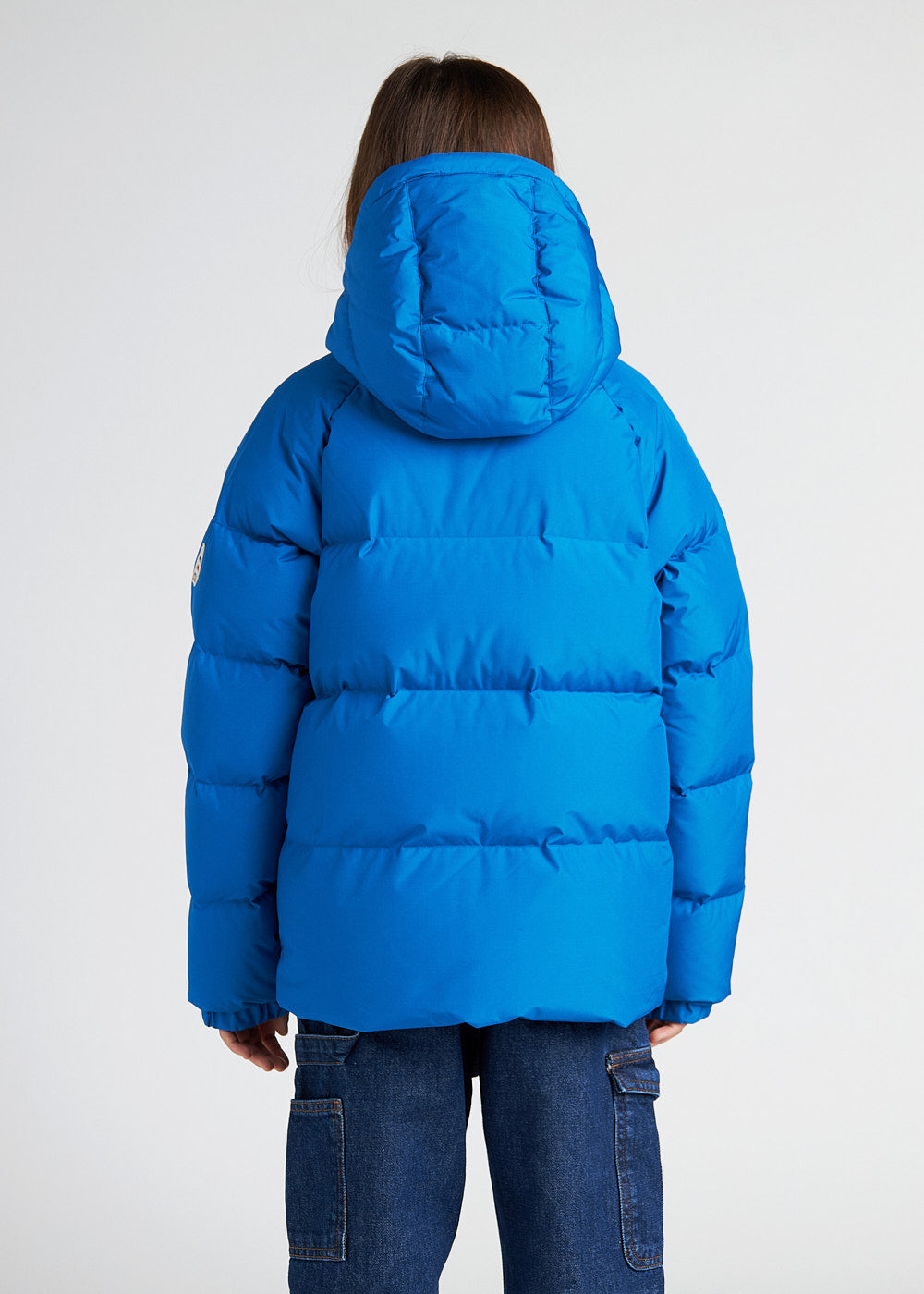 Unisex-Kinder-Daunenjacke mit Kapuze Pyrenex Sten Smooth Adriatic-8