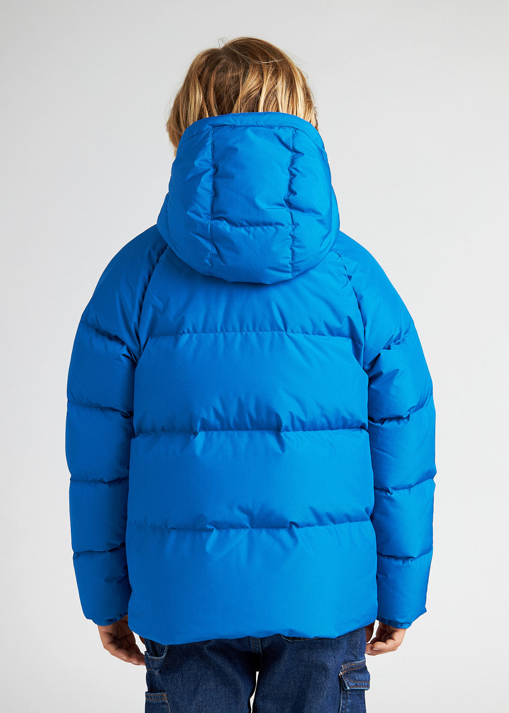 Unisex-Kinder-Daunenjacke mit Kapuze Pyrenex Sten Smooth Adriatic-9