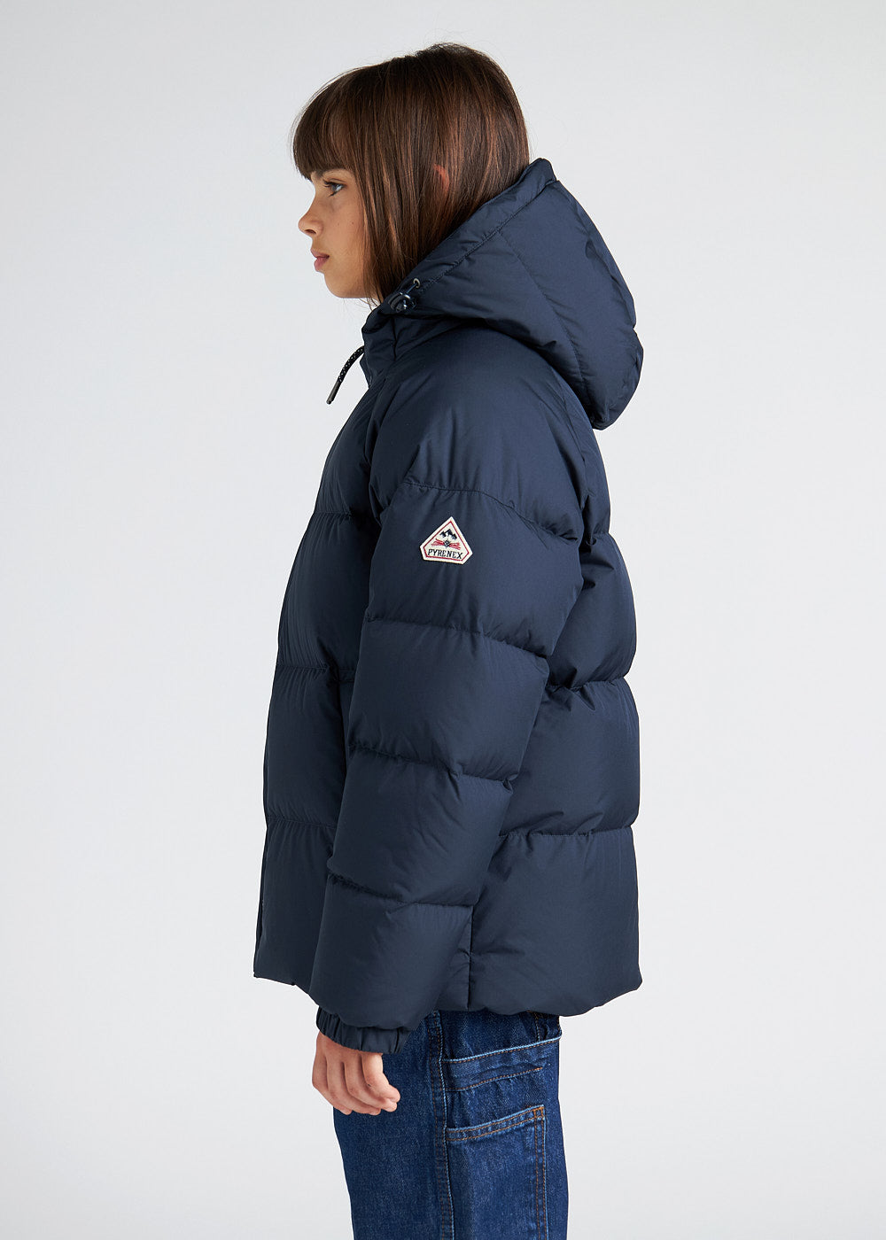 Unisex-Kinder-Daunenjacke mit Kapuze Pyrenex Sten Smooth Admiral-6