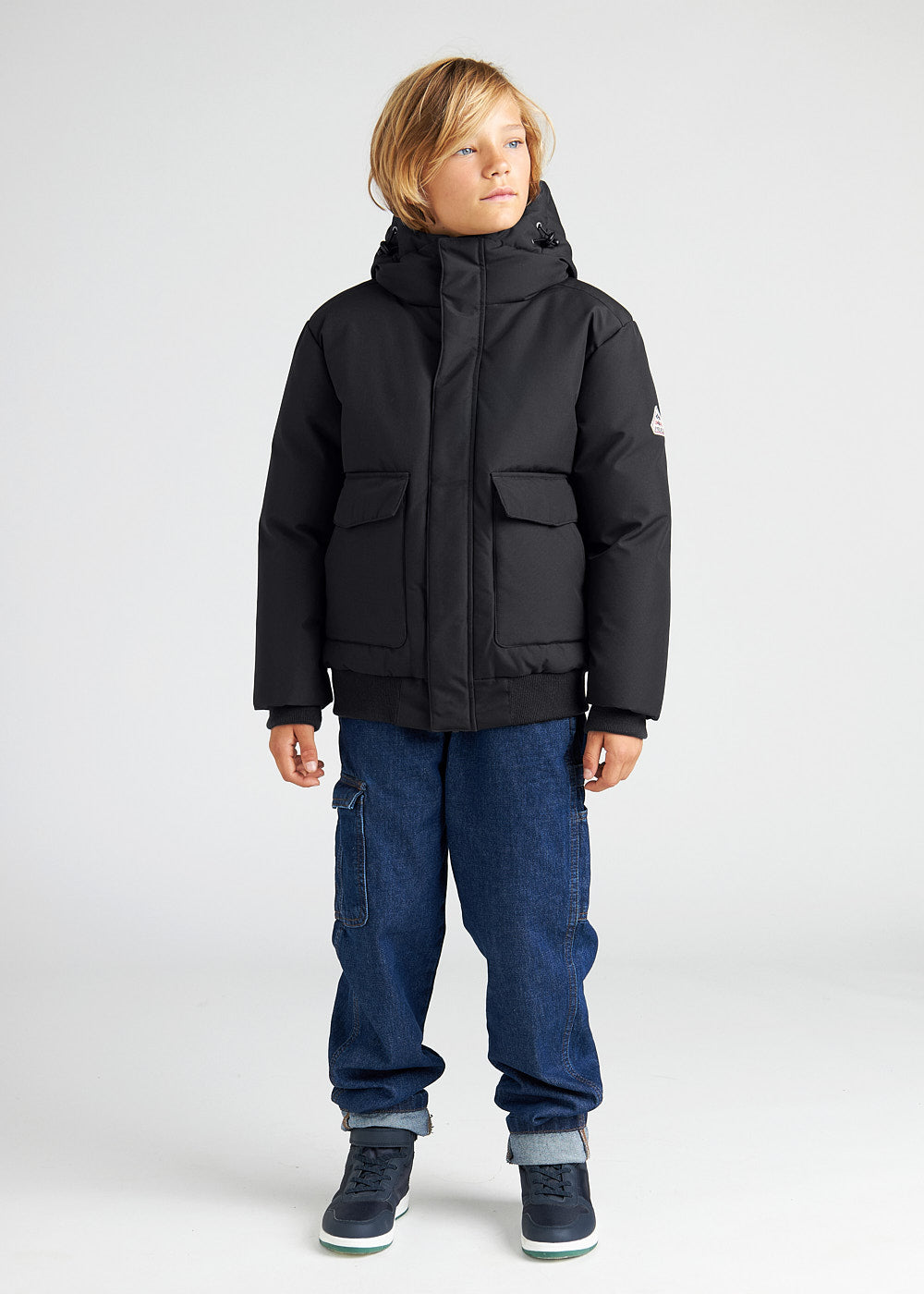 Pyrenex Algot black warm children's winter jacket-3