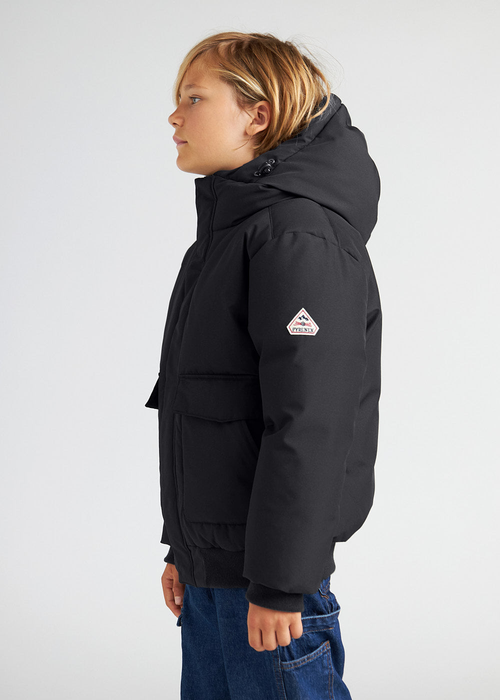 Pyrenex Algot black warm children's winter jacket-5