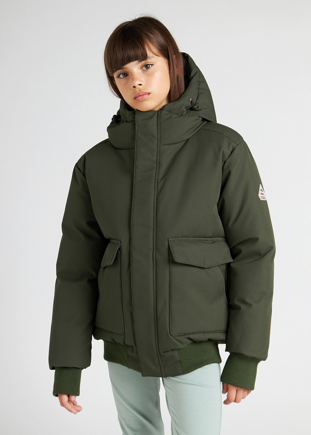 Warme Kinderjacke für den Winter Pyrenex Algot Deep Khaki-2