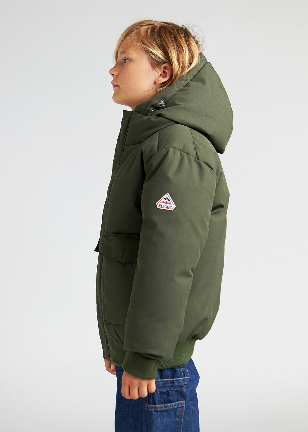 Warme Kinderjacke für den Winter Pyrenex Algot Deep Khaki-5