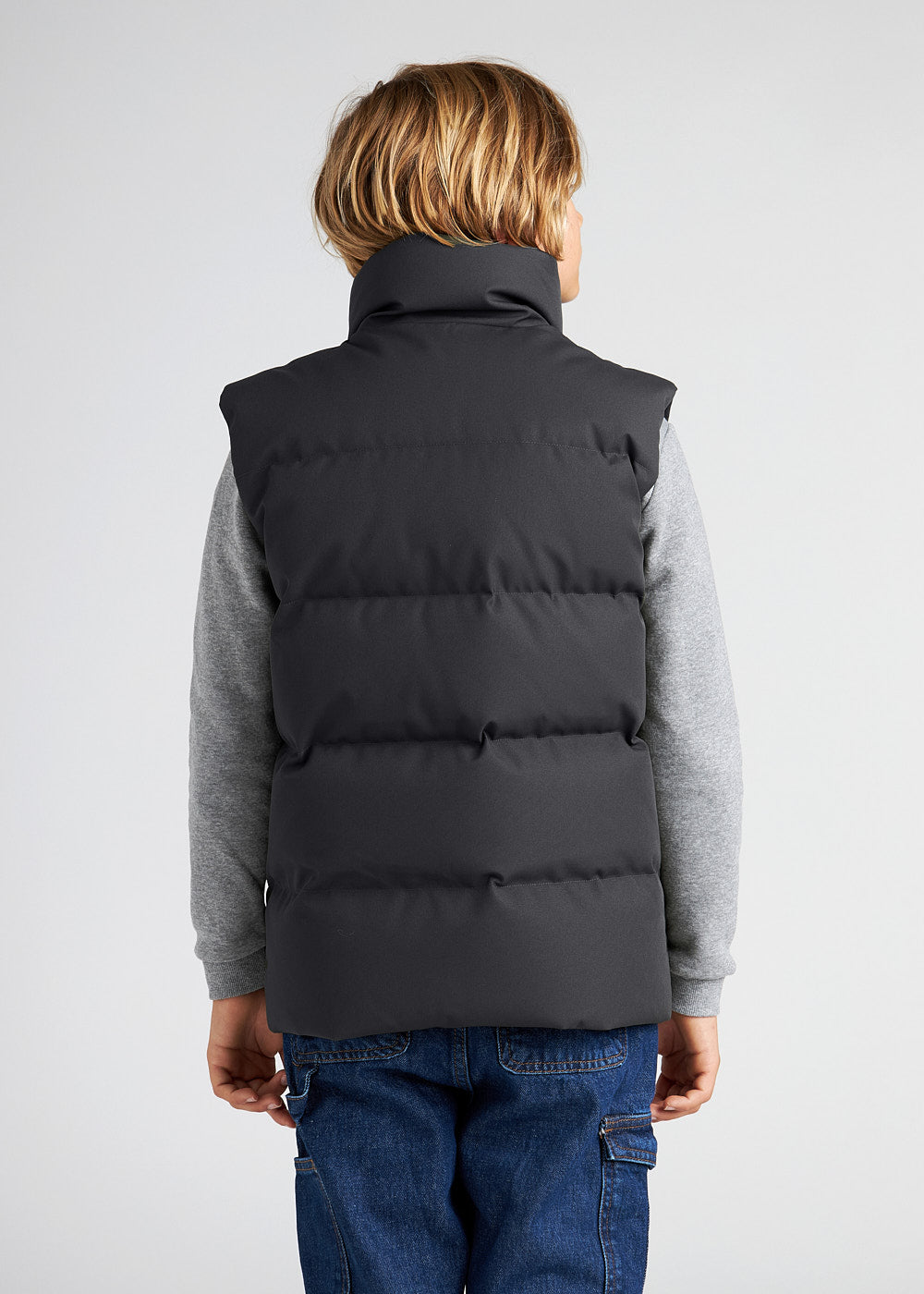 Schwarze ärmellose Daunenjacke für Kinder von Pyrenex Dorel-6