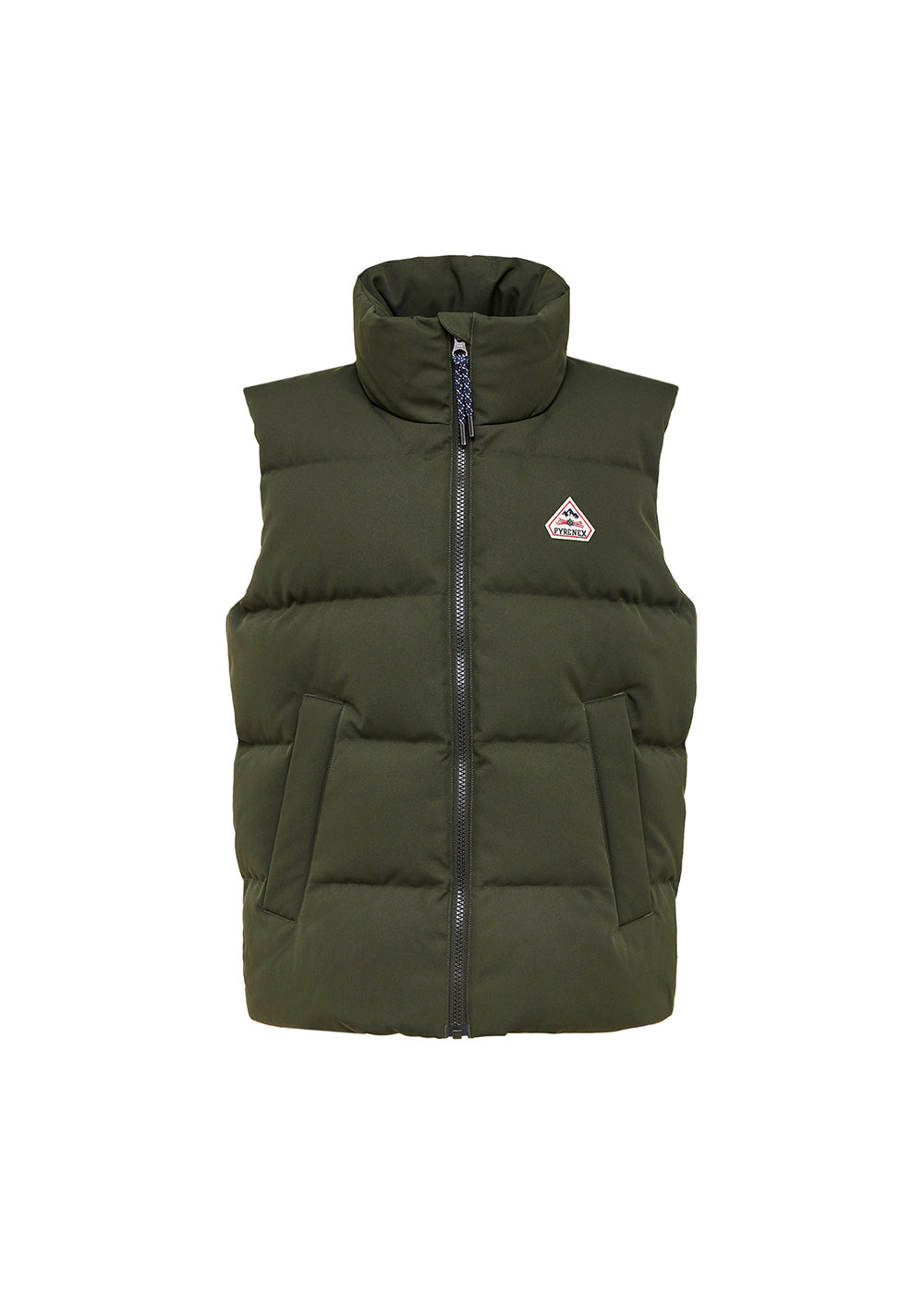 Pyrenex Dorel deep khaki children's sleeveless down jacket-8