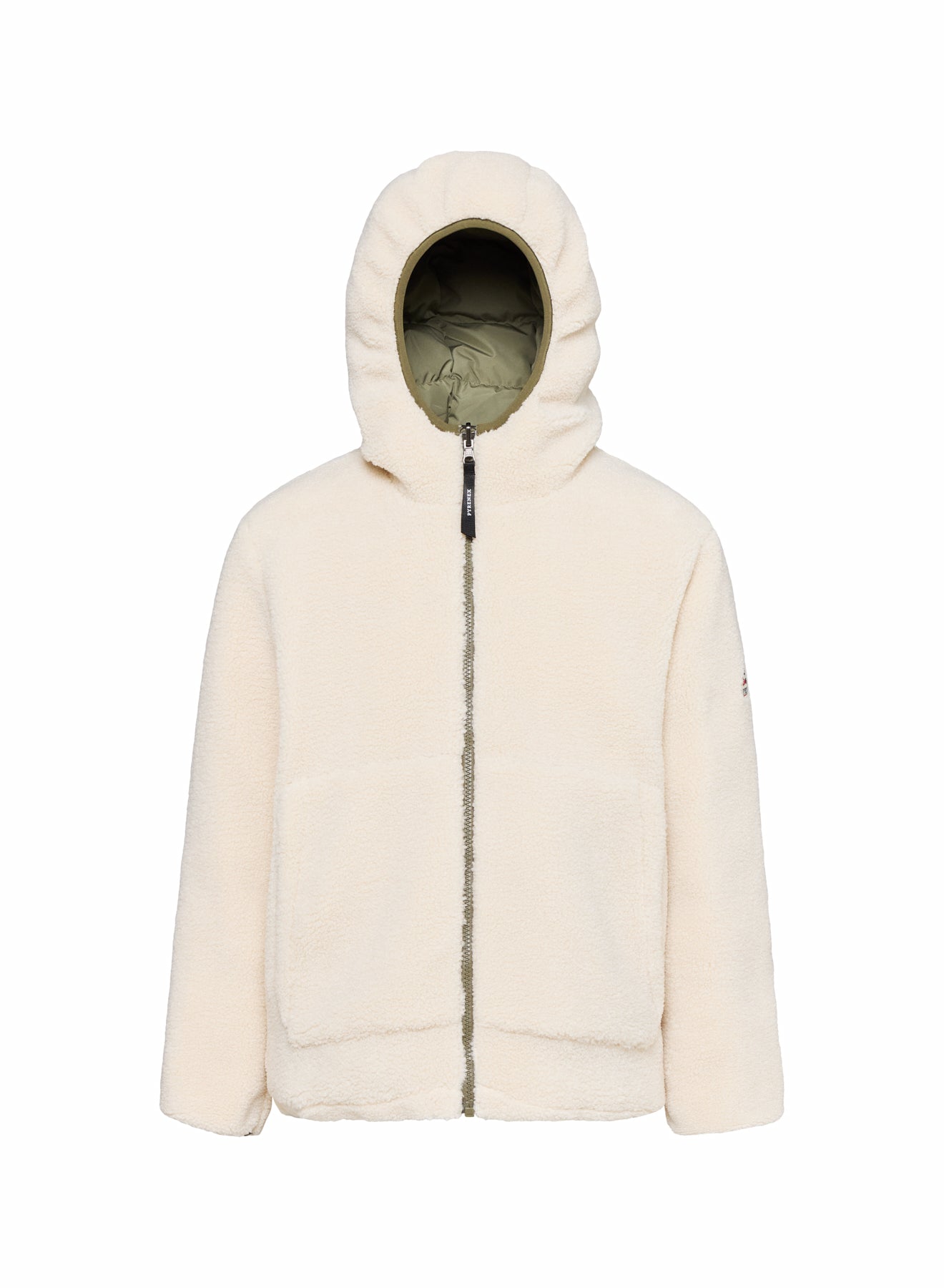 Kinder-Wendedaunenjacke Pyrenex Keylinn Hellkhaki-22