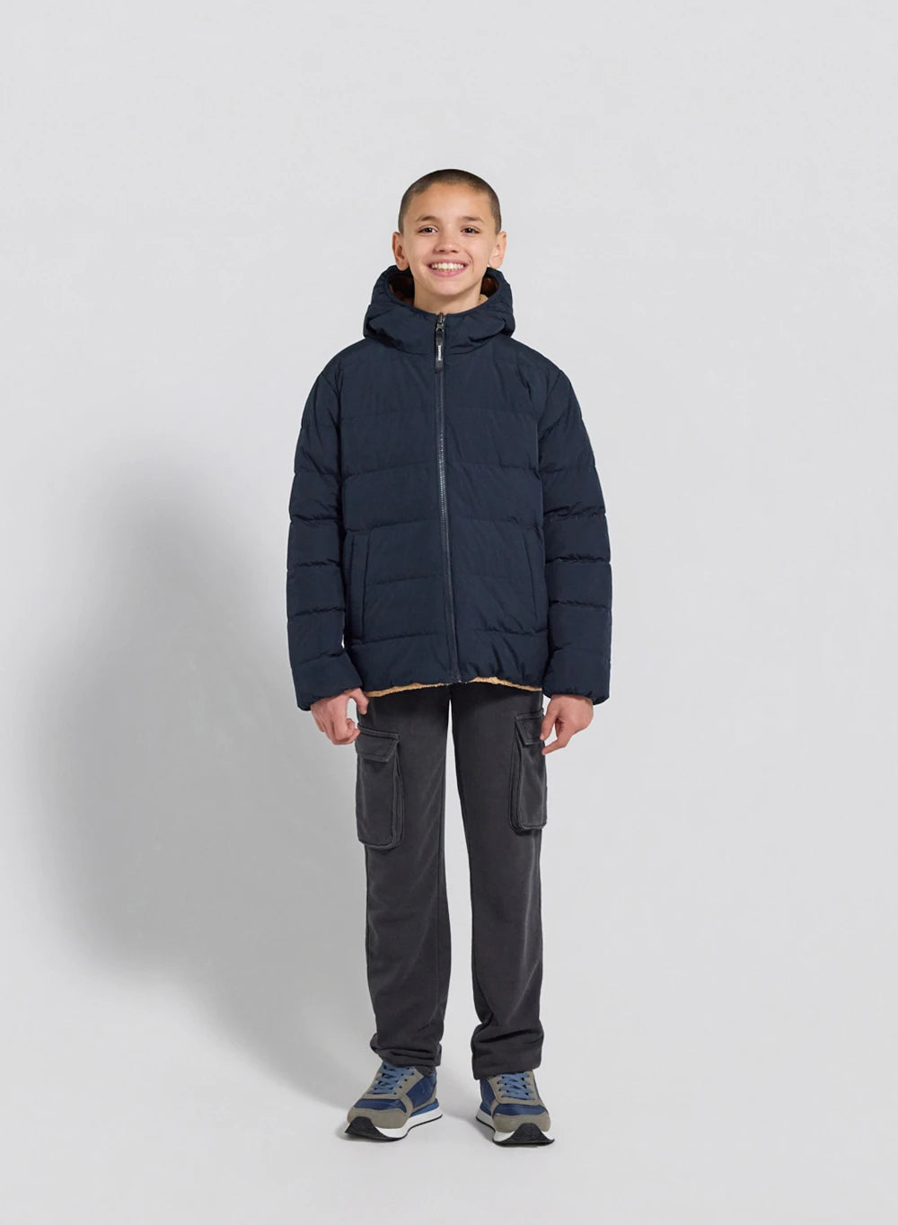 Doudoune réversible enfant Pyrenex Keylinn bleu marine