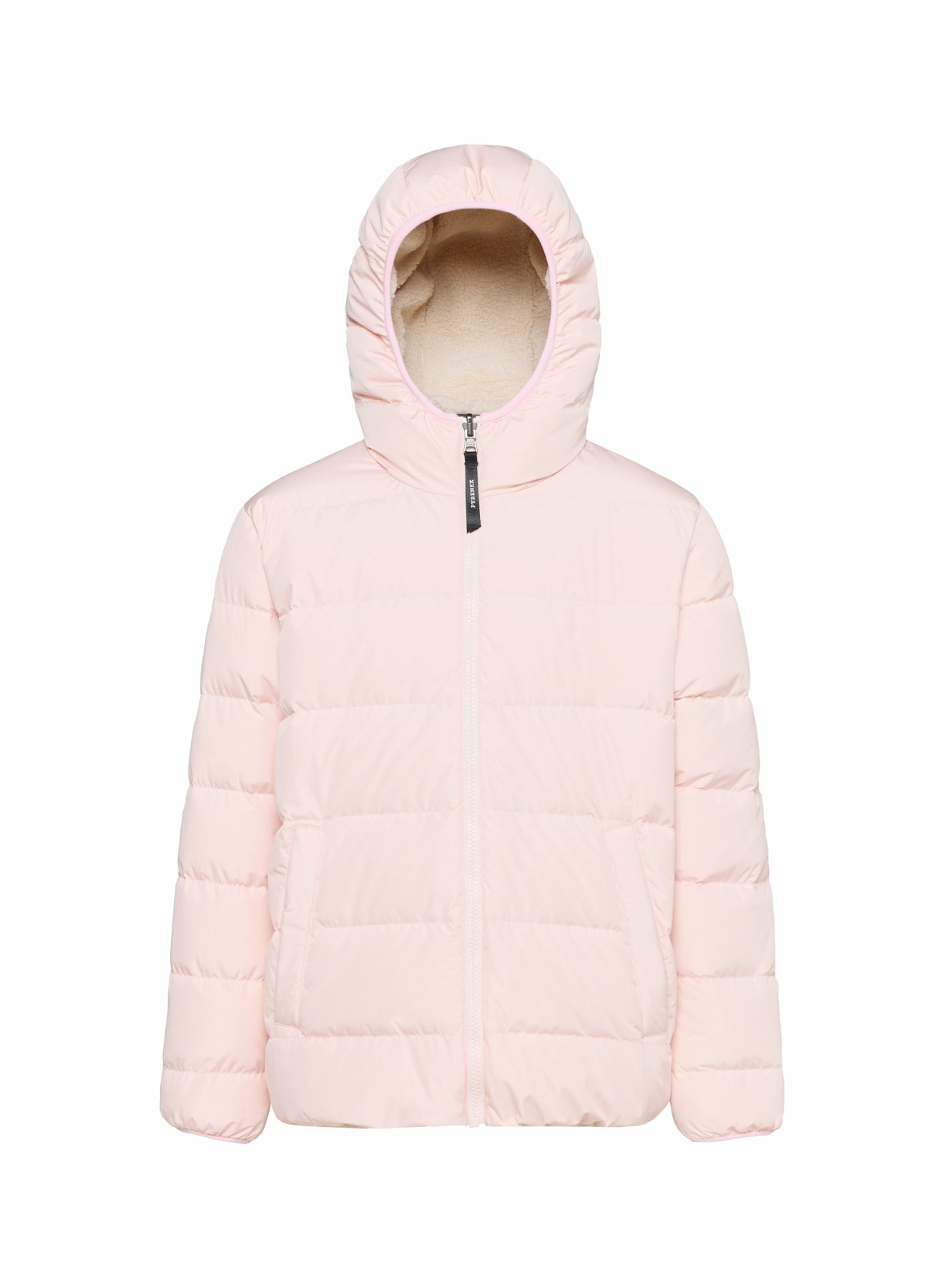 Wendbare Kinder-Daunenjacke Pyrenex Keylinn hellrosa