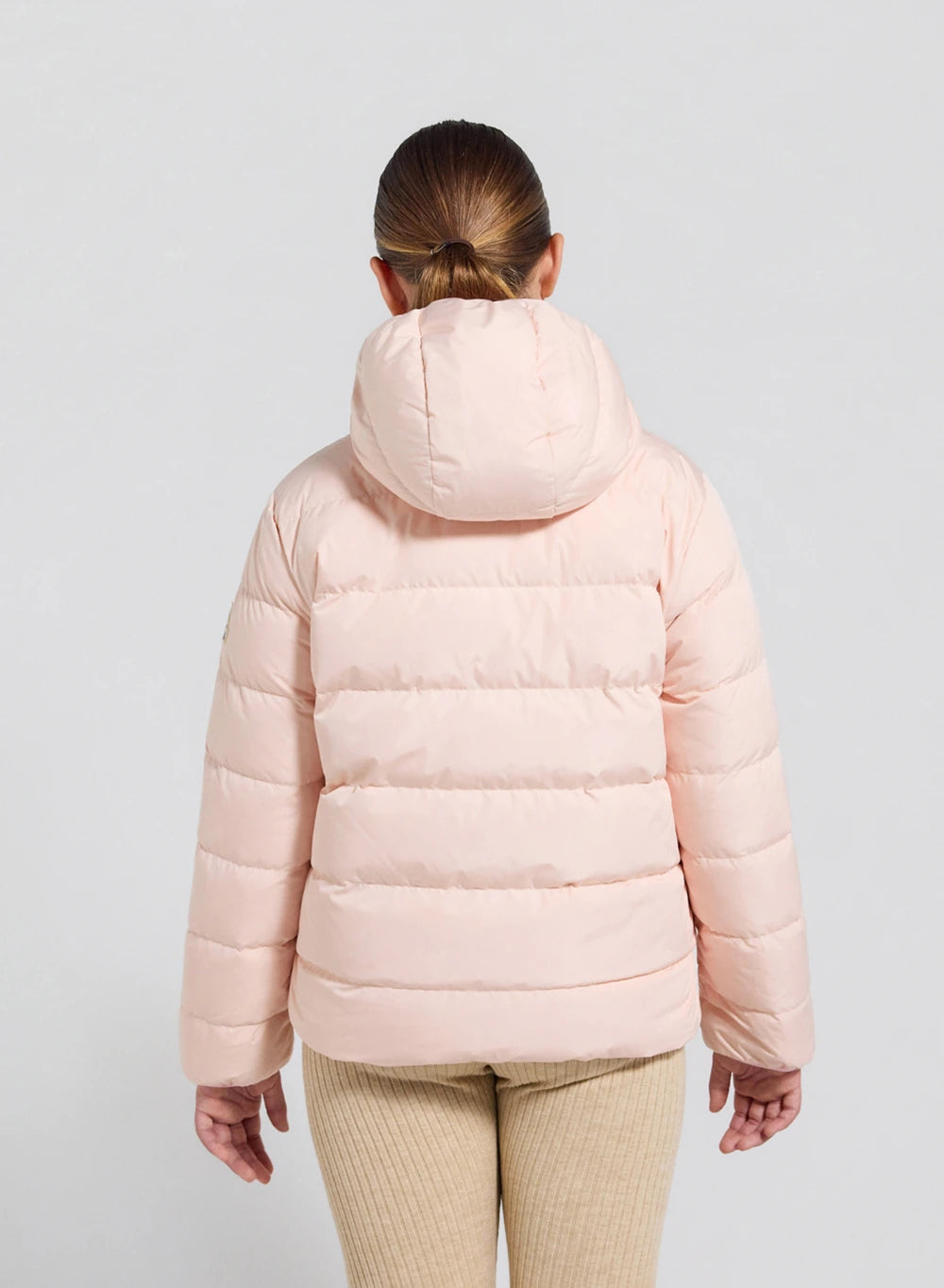 Wendbare Kinder-Daunenjacke Pyrenex Keylinn hellrosa