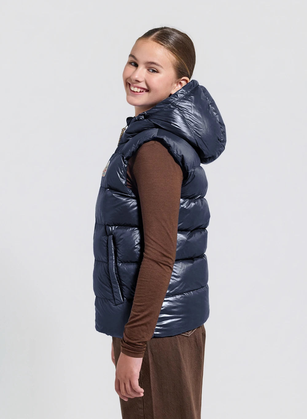 Doudoune sans manches enfant Pyrenex John bleu marine
