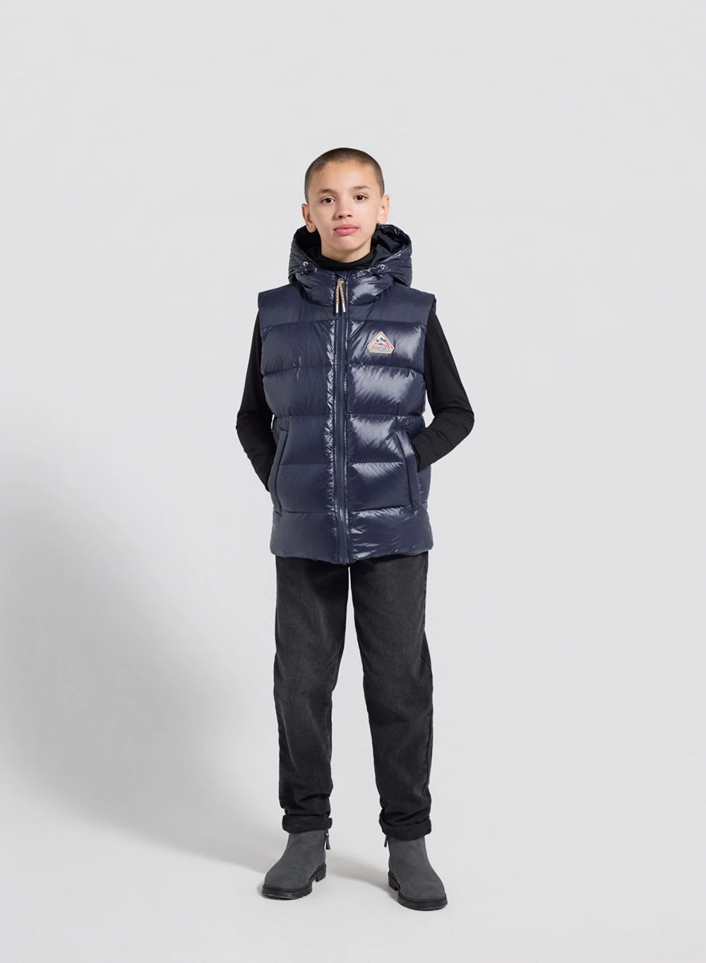 Doudoune sans manches enfant Pyrenex John bleu marine