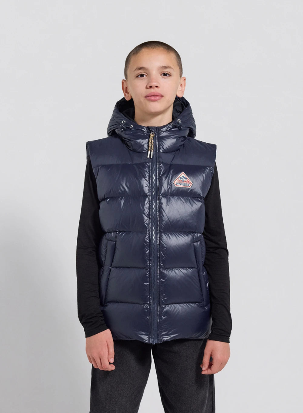 Doudoune sans manches enfant Pyrenex John bleu marine