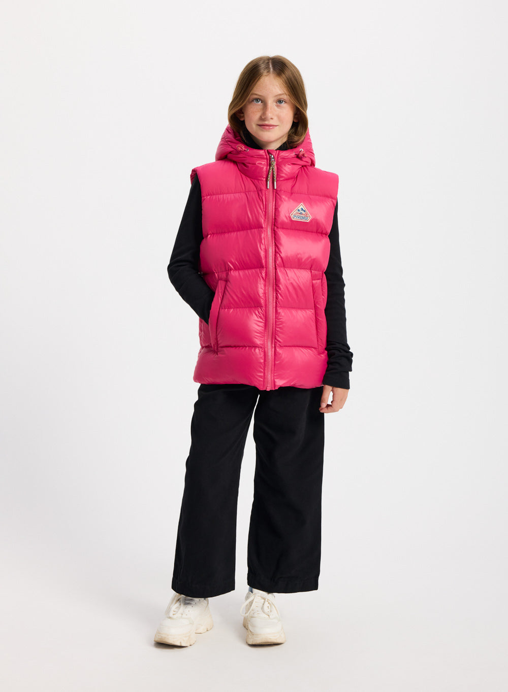 Doudoune Sans Manches Enfant Happy Cherry - Gilet Matelassé à Capuche, Doublure Peluche, Chaud Et Léger