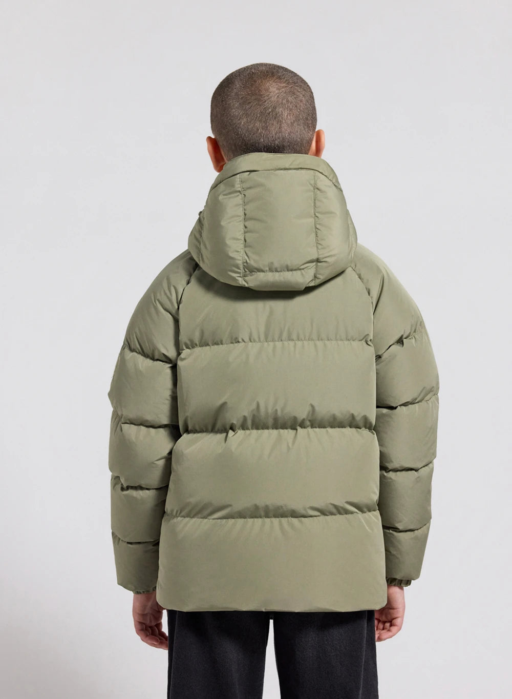 Pyrenex Sten Smooth unisex children's down jacket with hood, light khaki-7