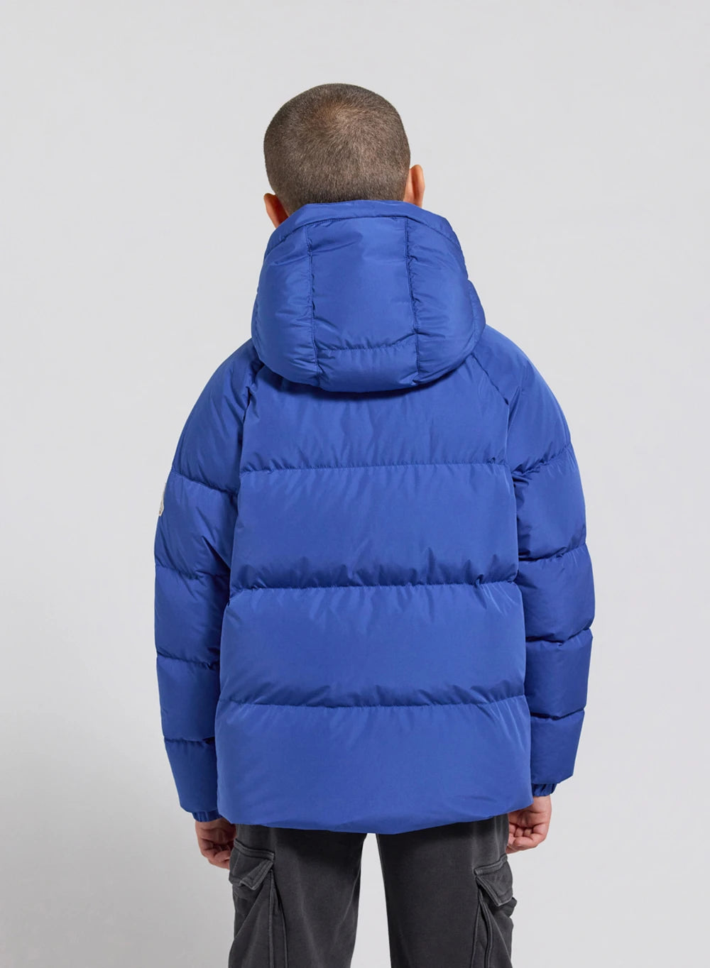 Doudoune enfant unisexe à capuche Pyrenex Sten Smooth bleue