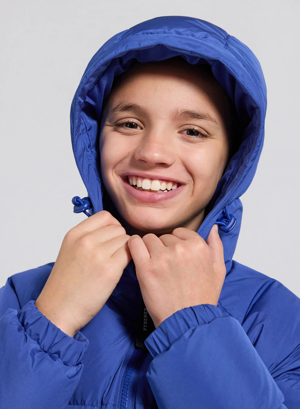 Doudoune enfant unisexe à capuche Pyrenex Sten Smooth bleue