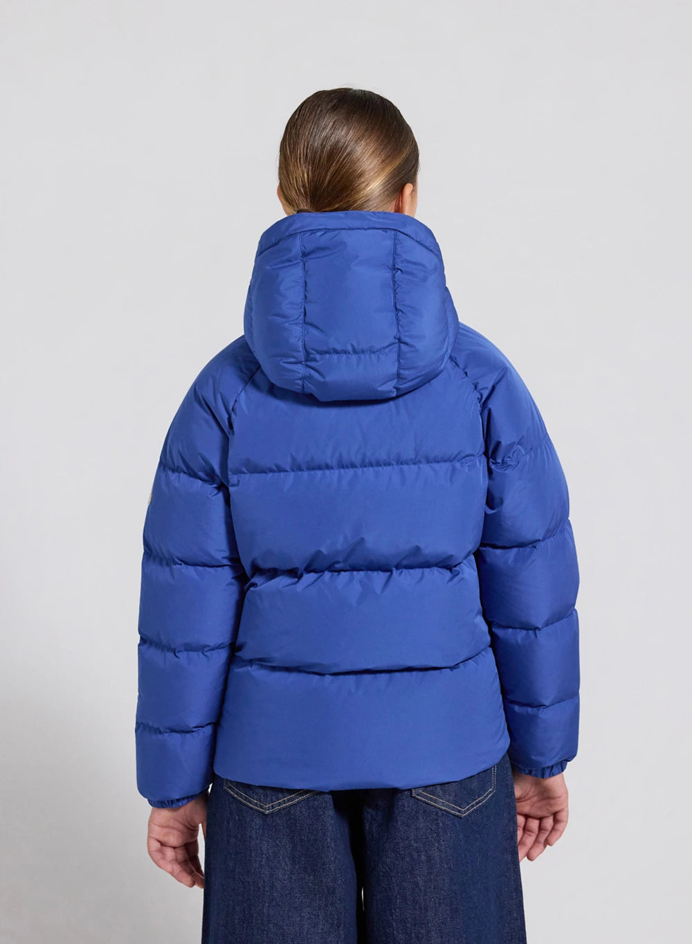 Doudoune enfant unisexe à capuche Pyrenex Sten Smooth bleue