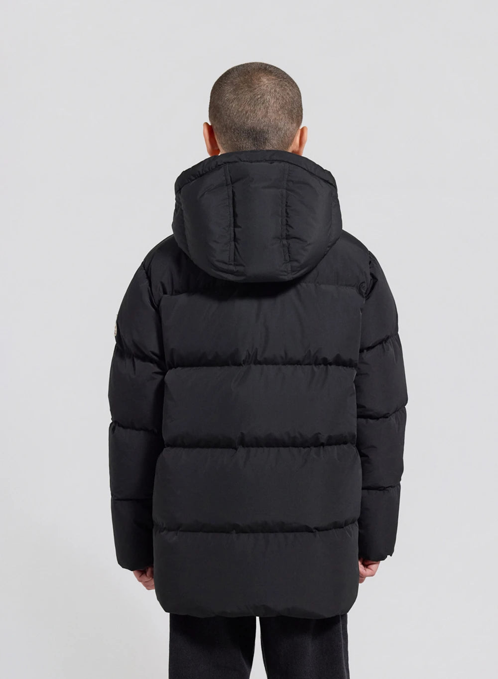 Soal black children's winter down jacket-8