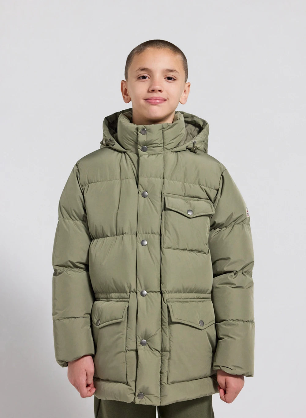 Soal children's winter down jacket in light khaki-1