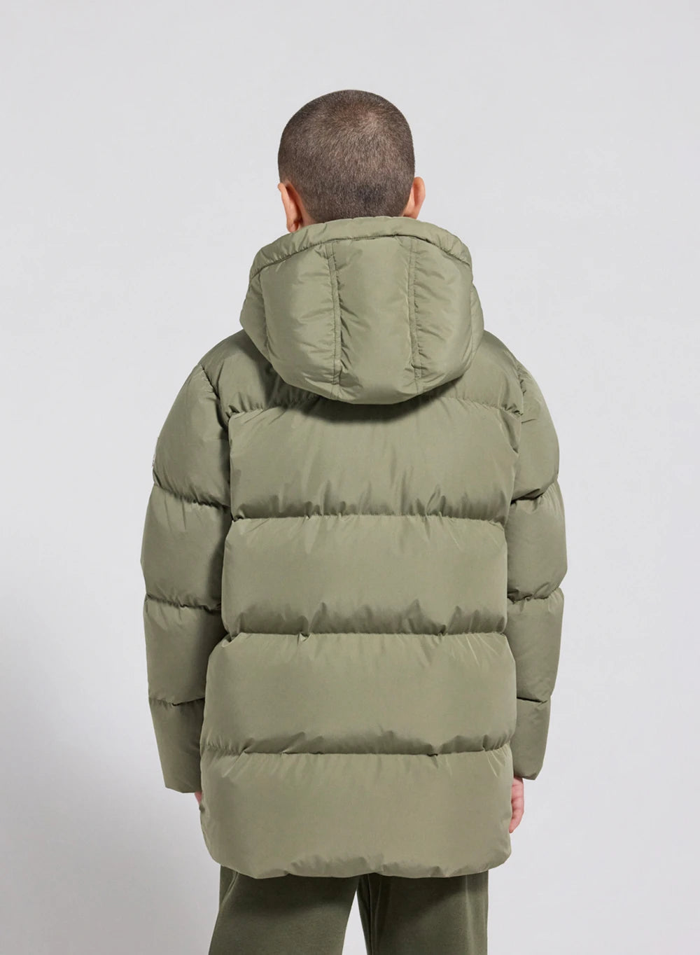 Soal children's winter down jacket in light khaki-7