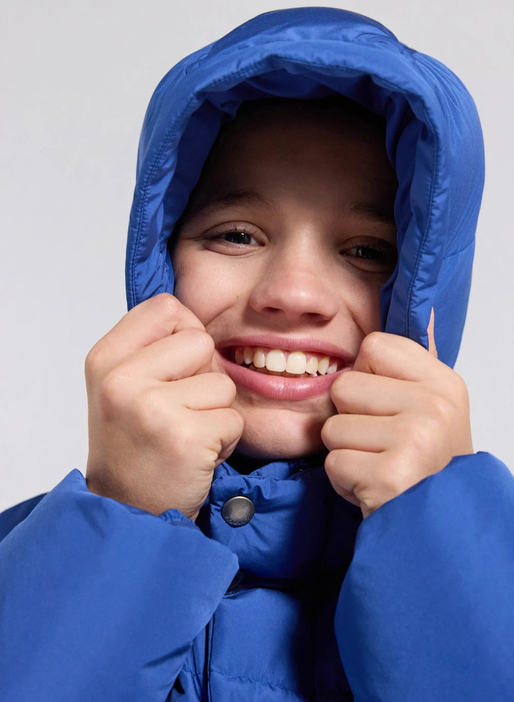 Soal blue children's winter down jacket-9