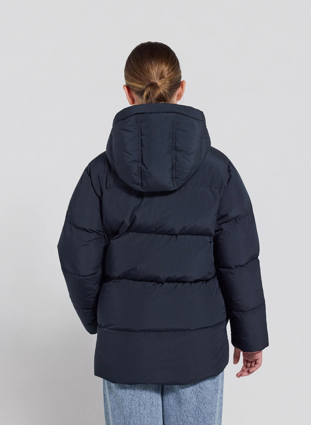 Soal navy blue children's winter down jacket-8