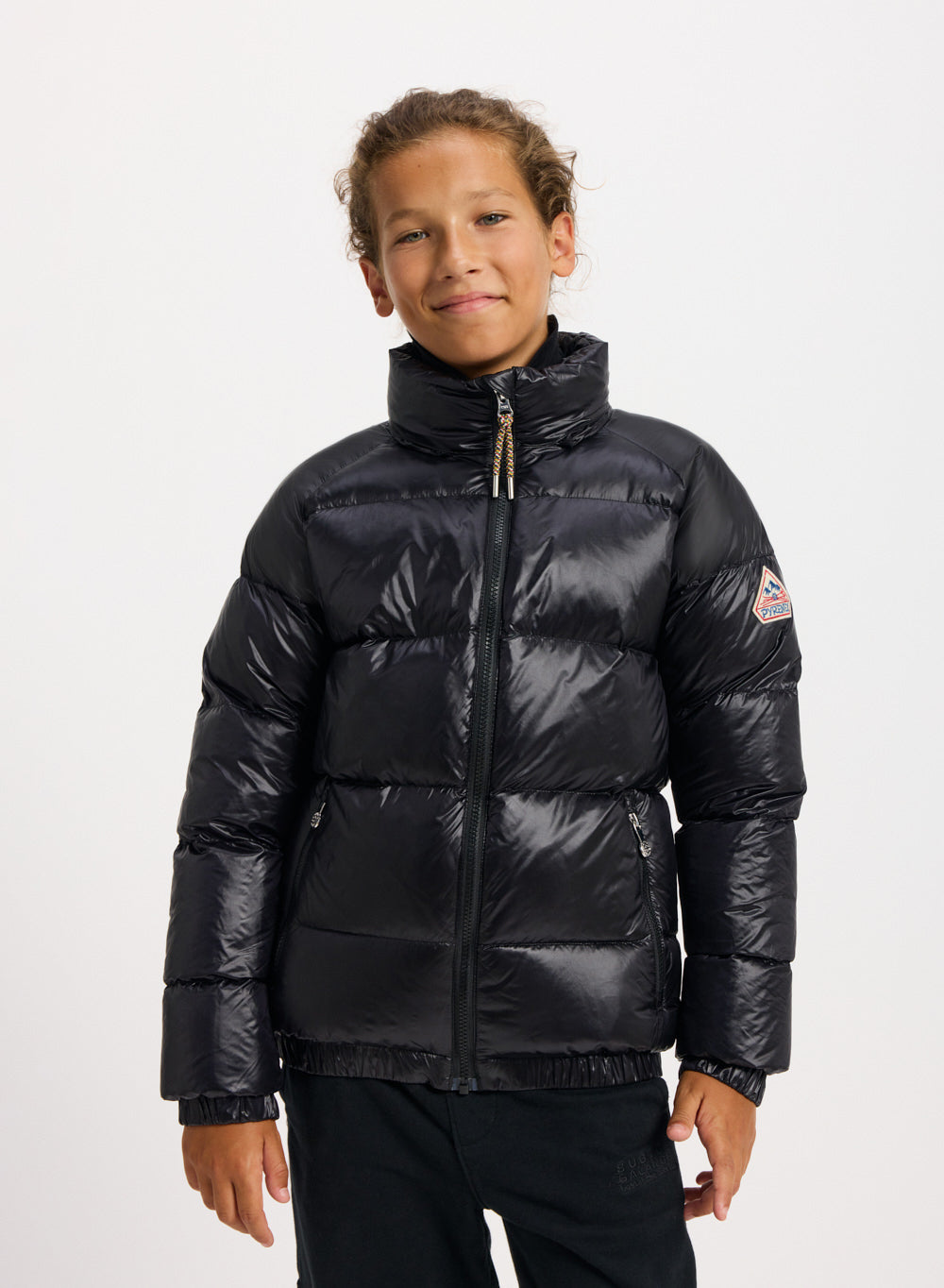 PYRENEX VINTAGE MYTHICブラックM Vintage shiny down jacket for kids Mythic | Pyrenex EN