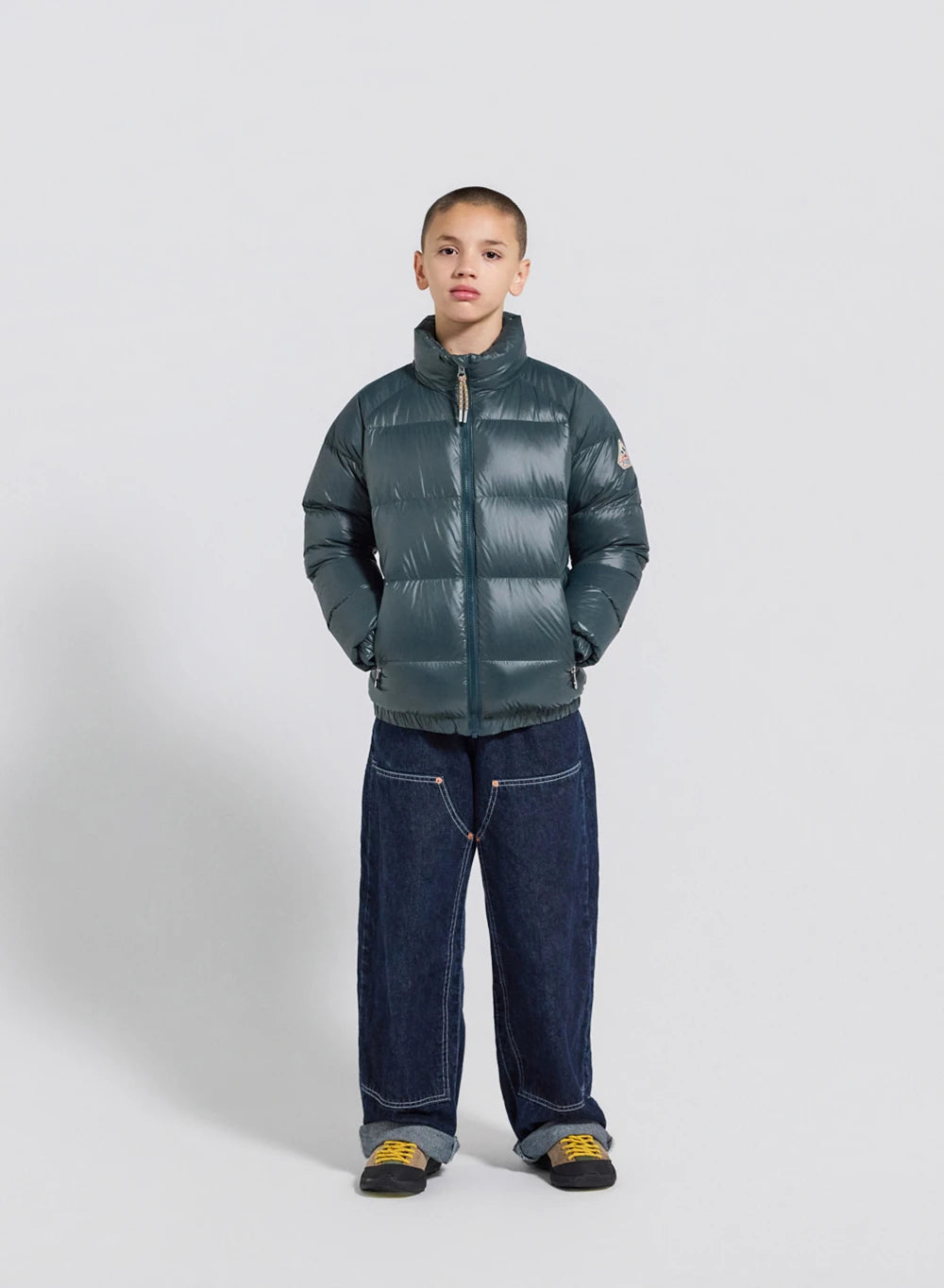 Doudoune pour enfant Pyrenex Vintage Mythic vert foncé
