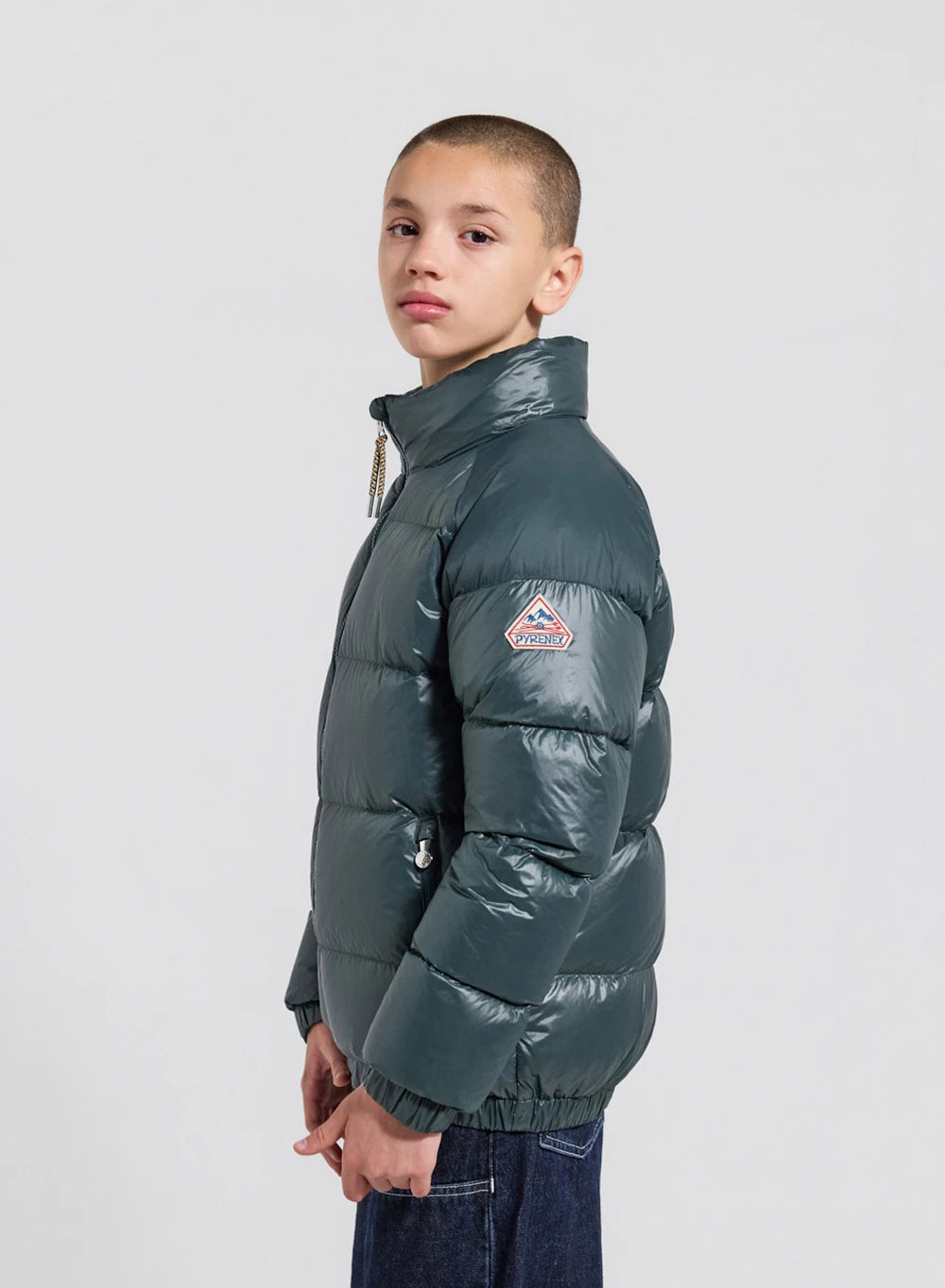Doudoune pour enfant Pyrenex Vintage Mythic vert foncé