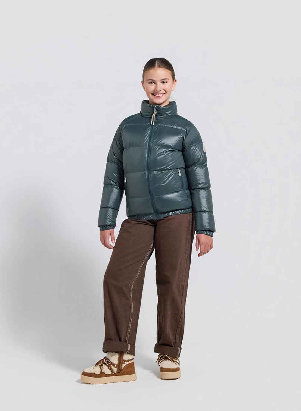 Doudoune pour enfant Pyrenex Vintage Mythic vert foncé
